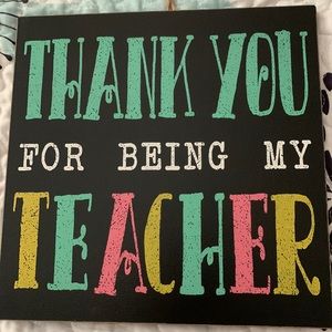 Teacher sign